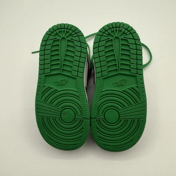 Jordan Kids Sneakers Black, White, and Green - Picture 12 of 15